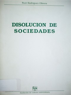 Disolución de sociedades