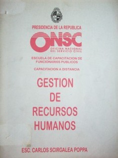 Gestión de recursos humanos