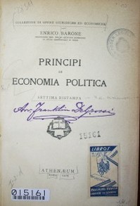 Principi di economia politica