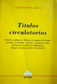 Títulos circulatorios