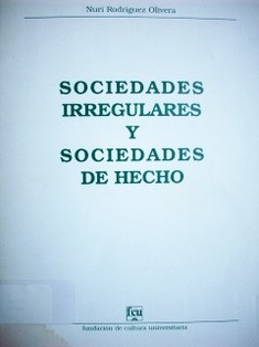 Sociedades irregulares y sociedades de hecho