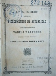 Leyes, decretos, acuerdos y documentos