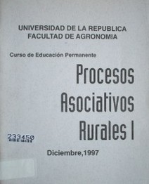 Procesos asociativos rurales I