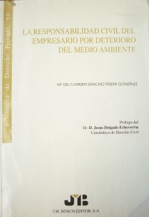 La responsabilidad civil del empresario por deterioro del medio ambiente