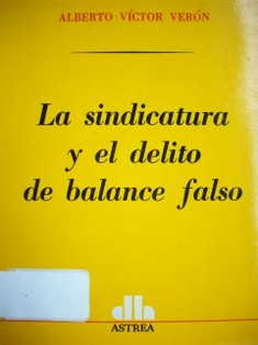 La sindicatura y el delito de balance falso