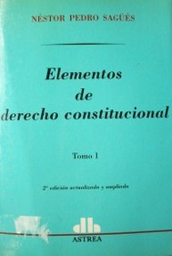 Elementos de derecho constitucional