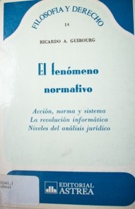 El fenómeno normativo