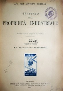 Trattato della propietá industriale