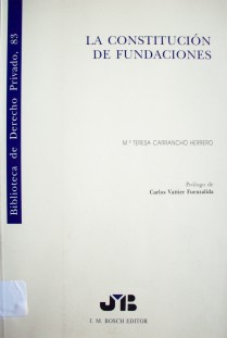 La constitución de fundaciones