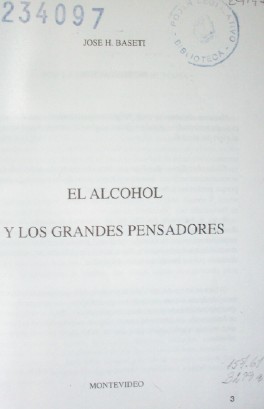 El alcohol y los grandes pensadores