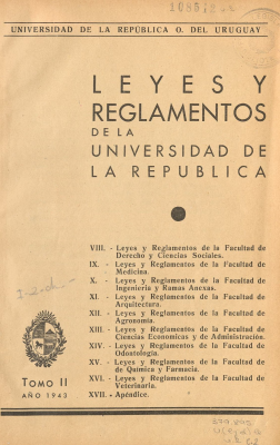 Leyes y reglamentos de la Universidad de la República