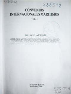 Convenios Internacionales Marítimos