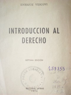 Introducción al derecho