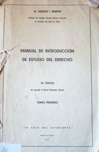 Manual de introducción de estudio del Derecho