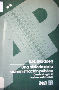 Una historia de la Administración Pública