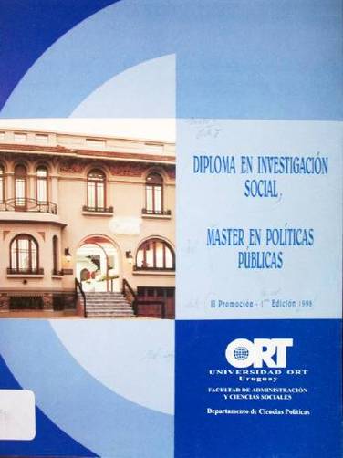 Diploma en Investigación Social ; Master en Políticas Públicas