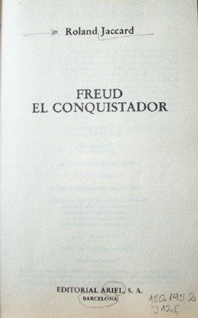 Freud el conquistador