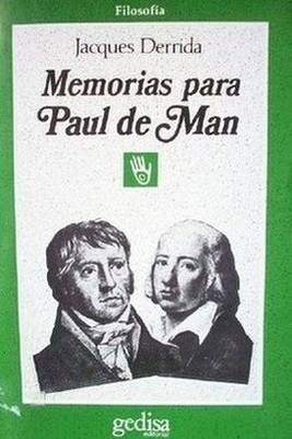 Memorias para Paul de Man