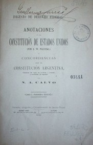 Anotaciones a la Constitución de Estados Unidos