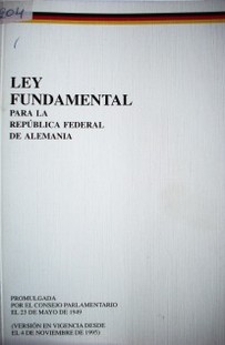 Ley fundamental de la República Federal de Alemania