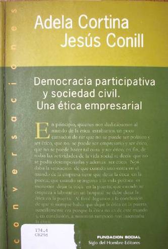 Democracia participativa y sociedad civil : una ética empresarial