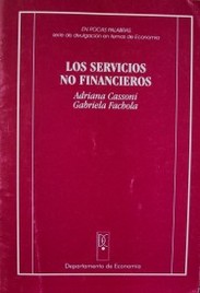 Los servicios no financieros : evolución y perfil del empleo