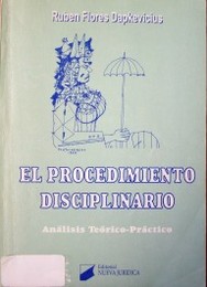 El procedimiento disciplinario : análisis teórico-práctico