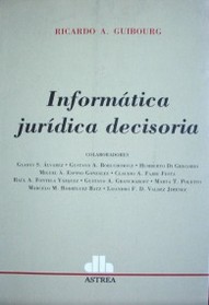 Informática jurídica decisoria