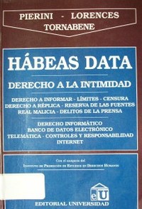 Hábeas data : derecho a la intimidad