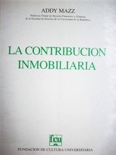 La contribución inmobiliaria