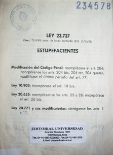 Ley 23.737 : estupefacientes