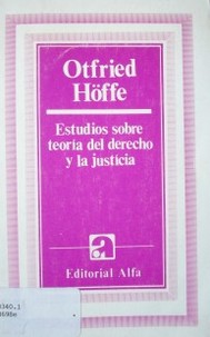 Estudios sobre teoría del derecho y la justicia