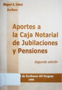 Aportes a la Caja Notarial de Jubilaciones y Pensiones