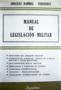 Manual de legislación militar