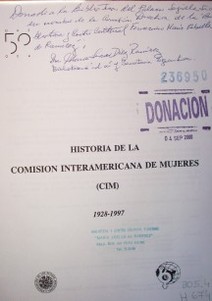 Historia de la Comisión Interamericana de Mujeres (CIM) : 1928-1997