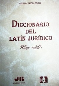 Diccionario del latín jurídico