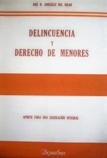 Delincuencia y Derecho de Menores