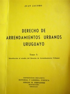 Derecho de arrendamiento urbano uruguayo