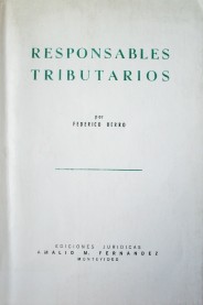 Responsables tributarios