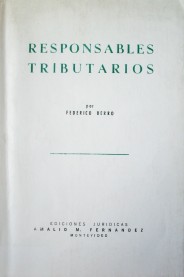 Responsables tributarios