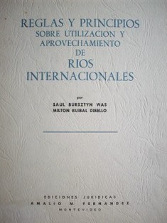 Reglas y principios sobre utilización de ríos internacionales