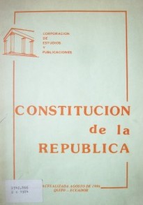 Constitución de la República