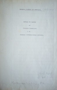 Letras de cambio en Derecho Comercial y en Derecho Internacional Privado