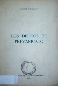 Los delitos de prevaricato