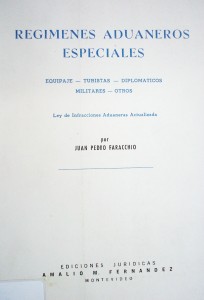 Regímenes aduaneros especiales
