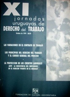 Jornadas uruguayas de derecho del trabajo (11as.)