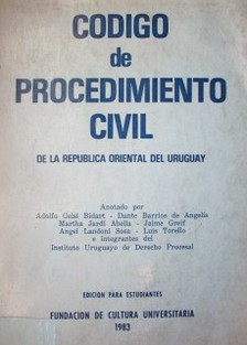 Código del Procedimiento Civil de la República Oriental del Uruguay