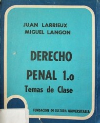 Temas de Derecho penal