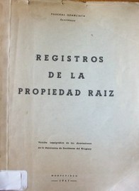 Registros de la propiedad raíz