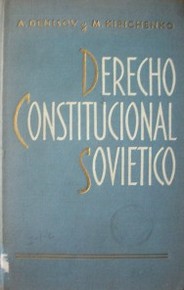 Derecho Constitucional Soviético